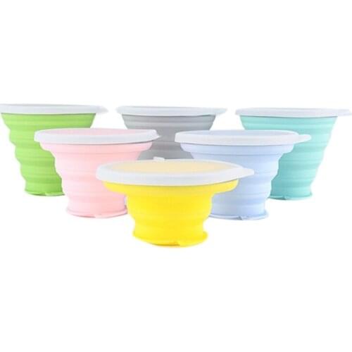 6Pcs Adorable Pig Silica Gel Folding Cup 270Ml Travel Men And Women Portable Outdoor Mouthwash Cup Portable Hotel Cup