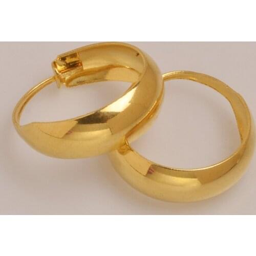 African Ethiopian Metal Earrings Women Girl Gold Color Middle East Arab Jewelry Earring Stud Wedding Party Nigeria Mama #J0311