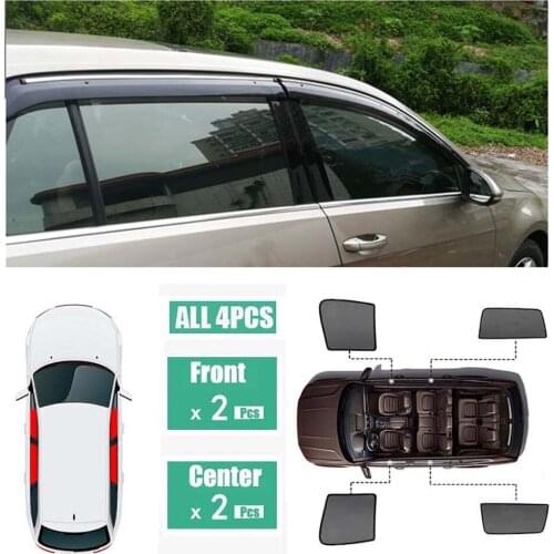 Side Windows Magnetic Sun Shade UV Protection Ray Blocking Mesh Visor Fit For Volkswagen Golf 7 2014-2018