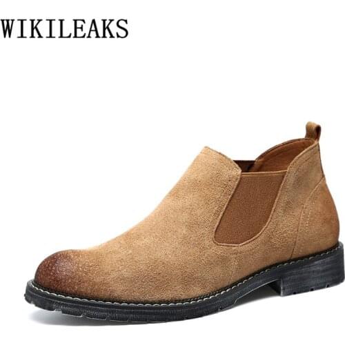 Chelsea Boots Men Ankle Boots Men Winter Shoes Men Black Boots Zapatos De Hombre Обувь Мужская Zapatos De Hombre Ayakkabı