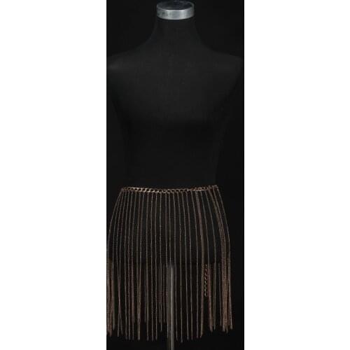 Sexy Body Chain Skirt Belly Belt Metal Jewelry Festival Outfit Waist Beach Club Party Rave Wear Accessories