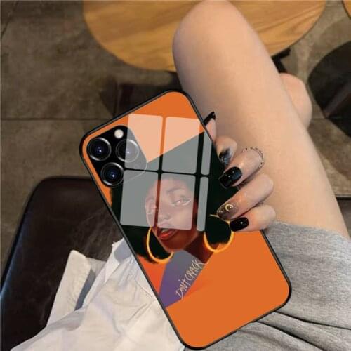 Black Girl Magic Phone Case Glass Phone Case For iphone 12 11 Pro Max XS XR X 8 7 Plus SE2 Case