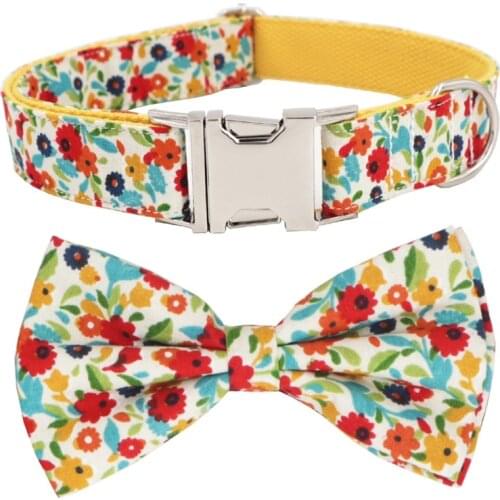 Floral girl dog collar flower,dog bowtie collar for big, small dog gift