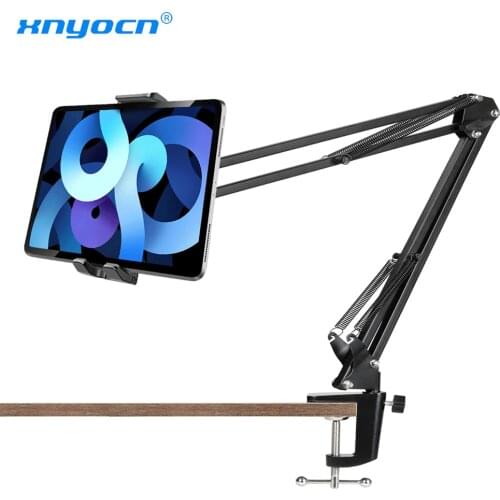 4 To 13 inch Tablet Stand Holder For ipad Pro 2 3 4 Air Mini Support Long Arm Mobile Phone Tablet Bed/Desktop Clip Bracket Mount