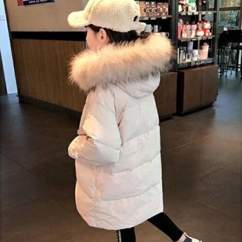 -30 Degrees Children Winter Down Cotton Jacket Fashion Girls Clothing Kids Clothes Thick Parka Hooded Snowsuit Outerwear Coat