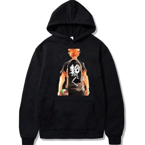 Haikyuu Print Hoodies Women Kuroo Anime Bokuto Manga Shoyo Volleyball Creative Hoodie Male Streetwear Men Oversized Sweatshirts