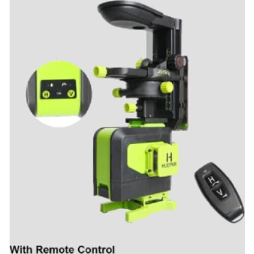 Huepar remote control 903DG For Tile,Green self-leveling 360 degree horizontal&vertical 16 multi lines 4D flooring laser level