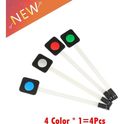 4Pcs=4 Color Membrane Switch Keypad 1 Key Matrix Membrane Switch Keyboard Board for Arduino DIY Single Key