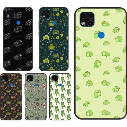 Cute Cartoon Frog Collage Case For Xiaomi Redmi Note 7 8 9 10 Pro Note 9S 8T Cover Fundas For Redmi 9T 9A 8A K40 9C