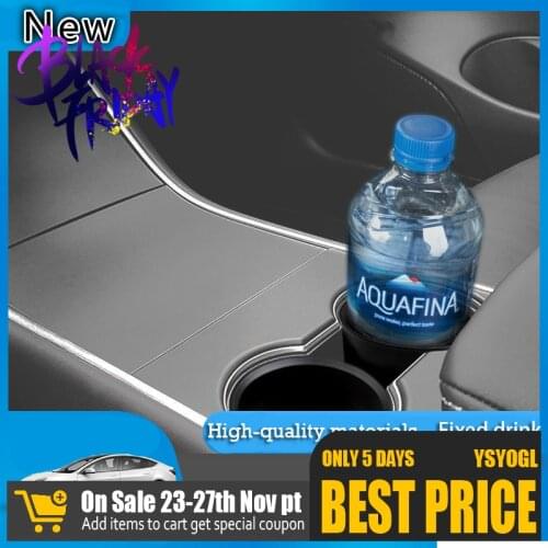 2020 Multifunctional Car Central Control Cup Holder Accessories Adapter Drink Stand Box Organizer Interior For Tesla Model 3