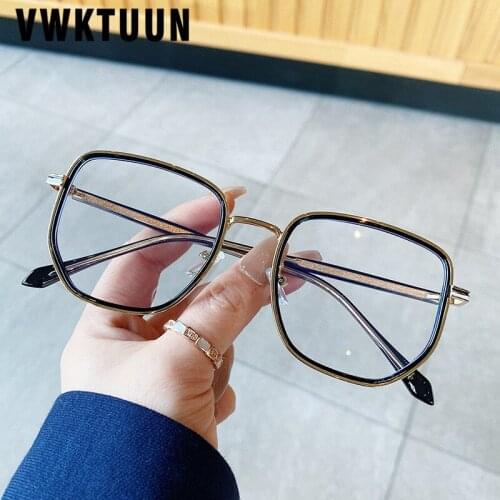 VWKTUUN Anti Blue Light Glasses Irregular Optical Frames Women Men Blue Light Blocking Glasses Reading Computer Glasses