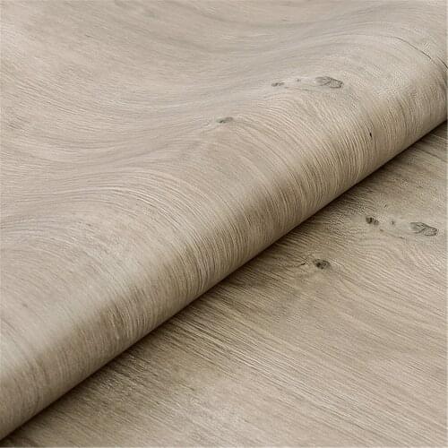 PVC Self adhesive Wallpaper Furniture Renovation Stickers Waterproof Kitchen Cabinets Wardrobe Door Wood Decorative Film