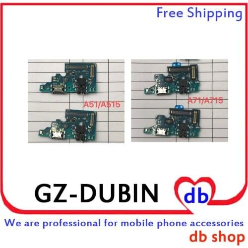 BY DHL For A51 A515 A515F A515FT A71 A715 A715F USB Charging Port Microphone Dock Connector Flex Cable Board