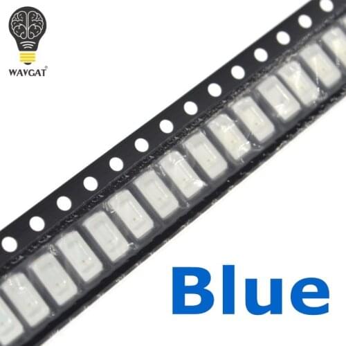 WAVGAT 100PCS 5730 5630 SMD Blue LED Light Emitting Diode SMD 5730 blue Surface Mount Led 460-470NM 3.0-3.6V Ultra Birght Led