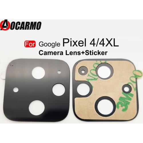 1Pcs Back Adhesive For Google Pixel 4 4 XL 4xl Rear Camera Lens Glass With Sticker Replacement Part