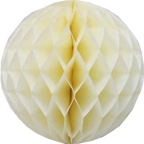 10pcs ivory beige Paper Honeycombs Ball lantern party decoration