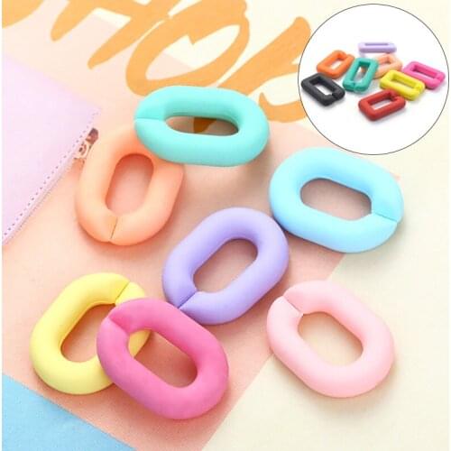 20Pcs/lot Multi Color Acrylic Twisted Chains Assembled Parts Beads For Necklace Bracelet Making DIY Jewelry Findings Accessories