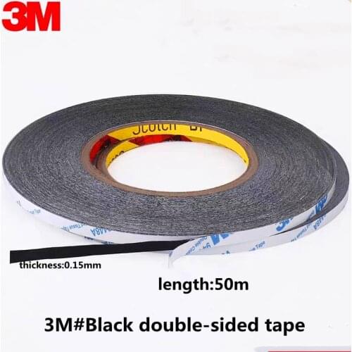 3M Black Double-Sided Tape, Ultra-Thin And Traceless Mobile Phone LCD Screen Paste Repair Dedicated To Block The Light Width 2mm