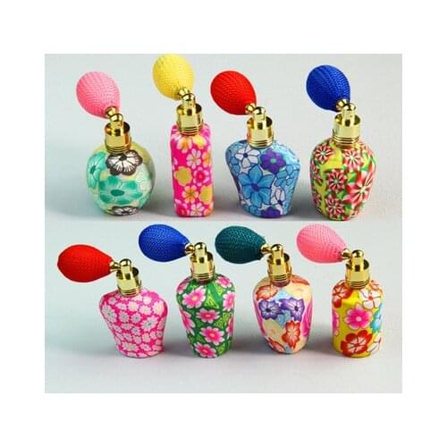 3pcs/lot 15ml Perfume Bottles Empty Refillable Bottle Atomizer Spray Polymer Clay Spray Scent Pump Case Travel Portable
