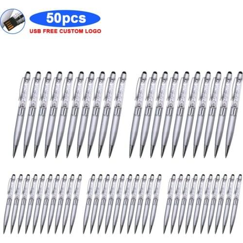 50pcs logo free pen type usb flash drive 32gb pen drive 64gb 16gb 8gb 4gb flash disk usb Storage device High-Speed memory stick