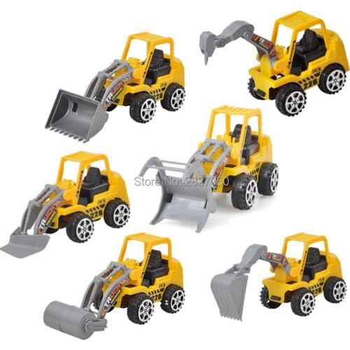 6pcs/lot Mini Engineering Vehicle Construction toys cars for children