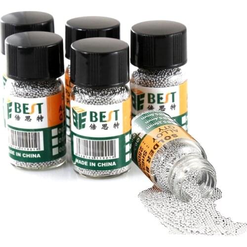 BGA Solder Ball Leaded Chip Reballing Ball For PCB Rework Motherboard Repair Tools 0.2 0.25 0.3 0.35 0.4 0.45 0.5 0.55 0.6 0.65