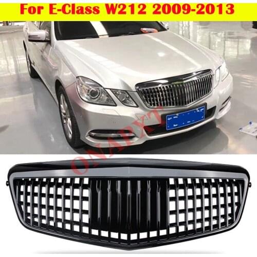 Center Grill vertical bar For Mercedes-Benz E-Class W212 Car styling Middle grille Modified for Maybach style bumper 2009-2013