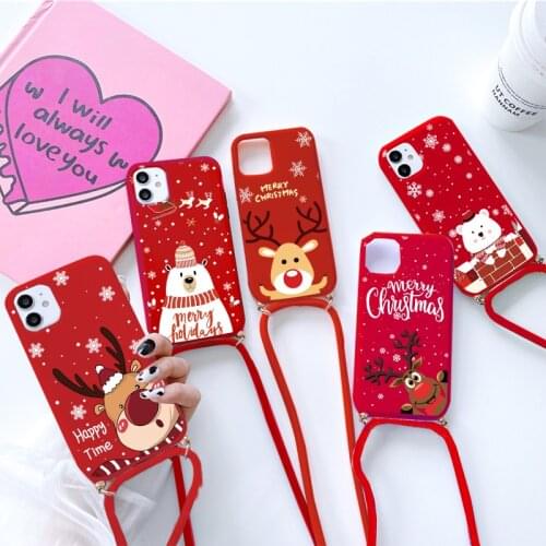 Christmas Case For Samsung Galaxy A30 A20e A03s A02s A51 A42 A41 A11 Note S20 20 Ultra S10e S10 10 Lite 2020 9 8 Crossbody Coque