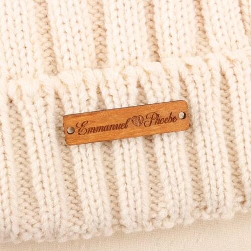 Wooden labels, personalized tags, knit labels, Personalized Name, Custom Design, knitting label, Logo or Text, Business (WD1450