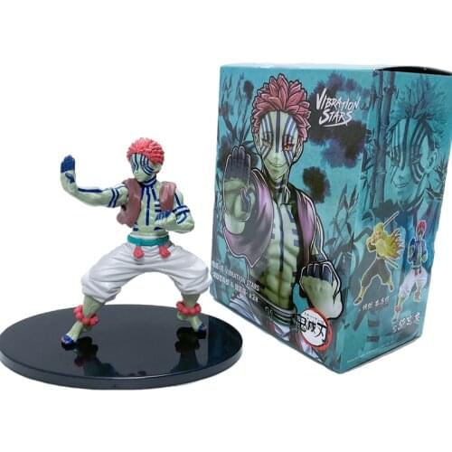 15cm Demon Slayer Anime Figures Akaza Action Figure PVC Finished Goods Models Toys Infinite Train Figurine