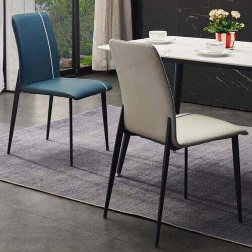 Customized Nordic Dining Chair Home Modern Minimalist Light Luxury Ins Net Red Chair Simple Restaurant Wrought Iron Chair Stool