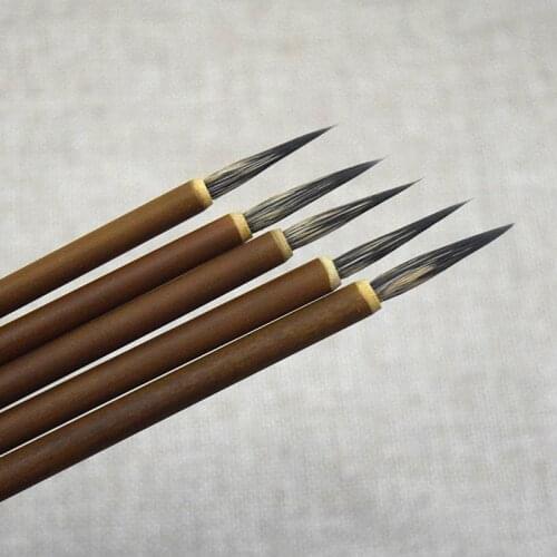 Chinese Calligraphy Brush Pen Paint Brush Copper head Hook Line Fine Paint Brush Art Stationary Oil Painting Brush