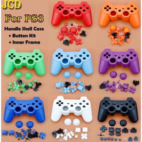 JCD For PS3 Controller Housing shell Cover Case W/ Inner Frame Full Buttons Accesories Kit For Sony playstion 3