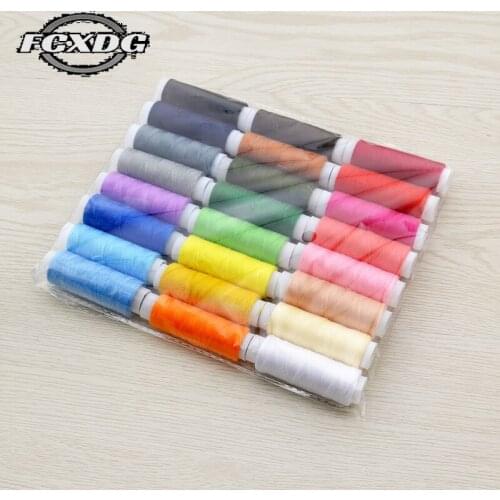 24Rolls/109m Color Polyester Sewing Thread Set Sewing Material Accessories Sewing Thread Dropshipping 2021 Best Selling Products