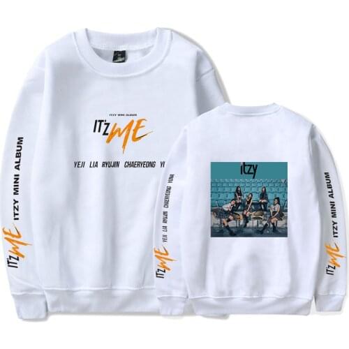 2020 New Arrival ITZY Sweatshirt Men Women Autumn Winter Casual Pullover Streetwear New white Sweatshirt Hoodie All-match Tops