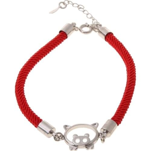 2019 New Year New Bracelet Pig Lucky Red Rope High Quality Bracelets Wild Fashion Personality X7JB