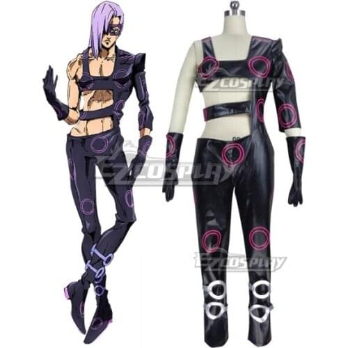Melone Halloween Uniform Outfit Adult Carnival Party Suit Christmas Unisex Black Full Set Cosplay Costume E001