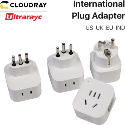 Ultrarayc International Plug Adapter Universal US CN to CN EU IND RSA US CH UK IT Plug Power Plug Converter for Most Machines