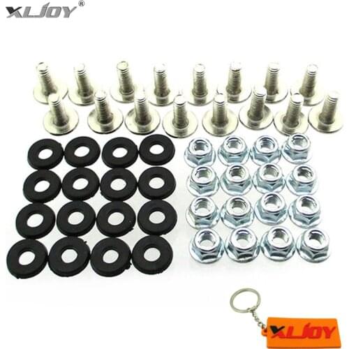 XLJOY M6 X16 ATV Quad Plastic Fender Bolt Washer Nut Screw Kit For 50cc 70cc 90cc 110cc 125cc