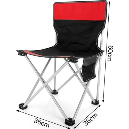 36*36*60 Cm Portable Lightweight Fishing Chair Folding Canvas Seat Ultralight Detachable Travel Home Camping BBQ Garden Hiking