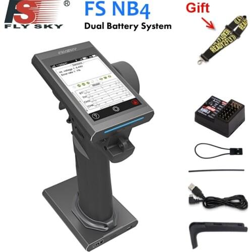 Flysky FS-NB4 RC Car RC Boat 2.4G 4CH Noble Radio Transmitter With Receiver HVGA 3.5 inch TFT Color for RC Car/Boat