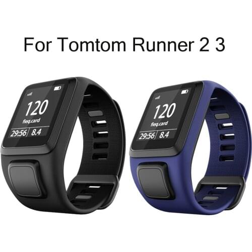 New Silicone Replacement Wristband Watch Band Strap For TomTom Runner 2 3 Spark 3 GPS Sport Watch Tom 2 3 Series Soft Smart Band