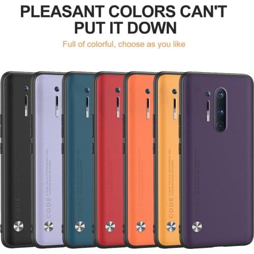 Luxury Leather Case For OnePlus 8 Pro Shockproof Full Cover Phone Back Shell Coque For One Plus 1+9 9 9R 9Pro8T Silicone Bumper