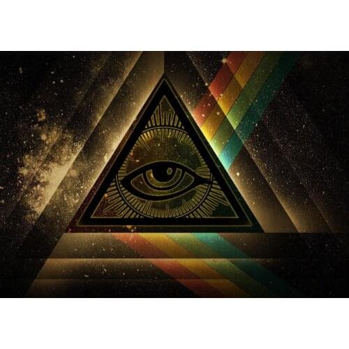 All Seeing Eye Religion God Art Film Print Silk Poster Home Wall Decor 24x36inch
