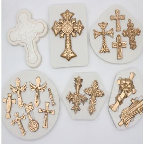 Multiple Styles Cross Shape Silicone Cake Mold Silicone Mould For Candy Cookies Fondant Cake Tools Cake Decorating