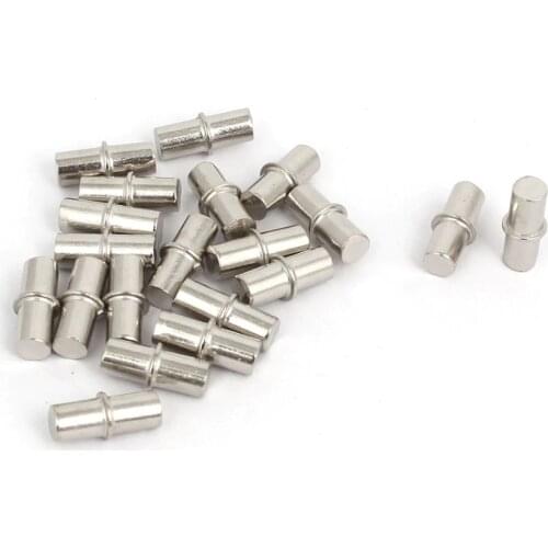 Uxcell 20pcs 8 x 17mm D*L Metal Cabinet Wardrobe 6mmx17mm Shelf Support Pins Studs Pegs Silver Tone Hot Sale