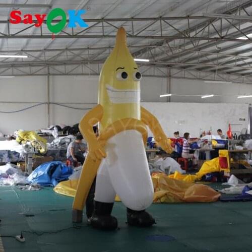 Vivid Inflatable Banana Replica Model Inflatable Banana Mascot Inflatable Model 3m/9.84ft High for Event Party Park