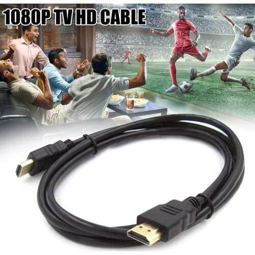 1/1.5/1.8m HDMI TV HD Cable Support 1080P 3D Black Durable High-speed HDMI Cable EM88
