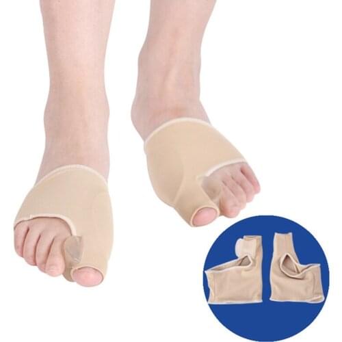 1 Pair Bunion Corrector Gel Pad Stretch Nylon Hallux Valgus Protector Guard Toe Separator Orthopedic Protector Foot Care Tools