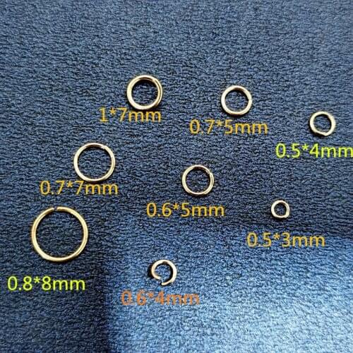 100pcs/lot 3-8mm Metal Single Loops Split Ring Connectors Open Jump Ring DIY Necklace Bracelet Jewelry Making Findings